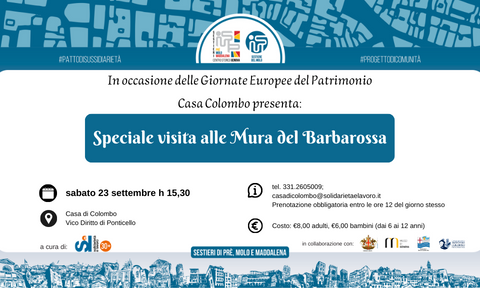 Speciale visita alle mura del barbarossa in occasione delle giornate europee del patrimonio 2023